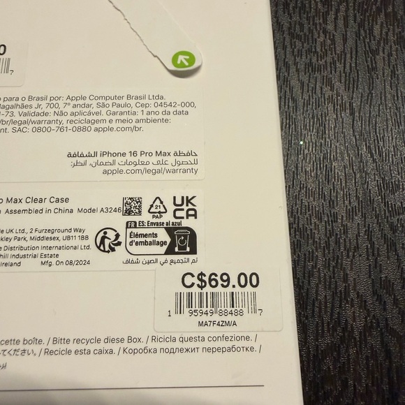 EUC Apple iPhone 16 Pro Max Transparent MagSafe Case - Picture 5 of 7
